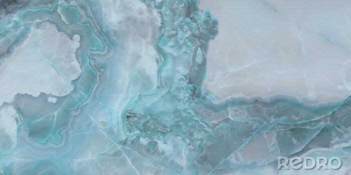 Tapete Blaue Marmorstruktur