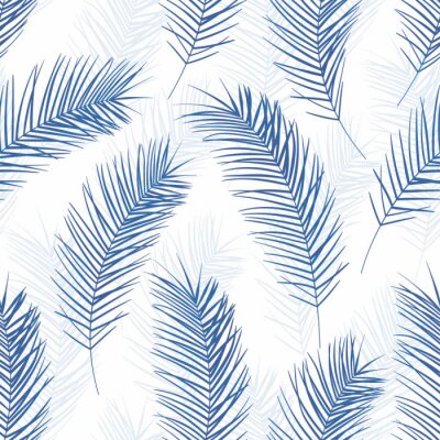 Tapete Blaue Palme