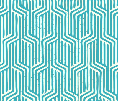 Tapete Blaues dekoratives Muster