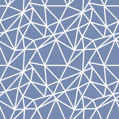 Tapete Blaues Motiv mit chaotischen Linien