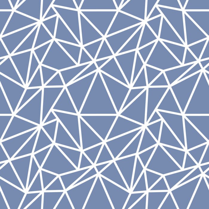 Tapete Blaues Motiv mit chaotischen Linien