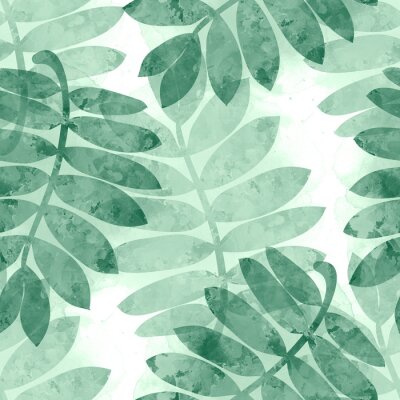 Tapete Blaugrünes Laub