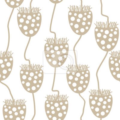 Tapete Blüten auf Linie