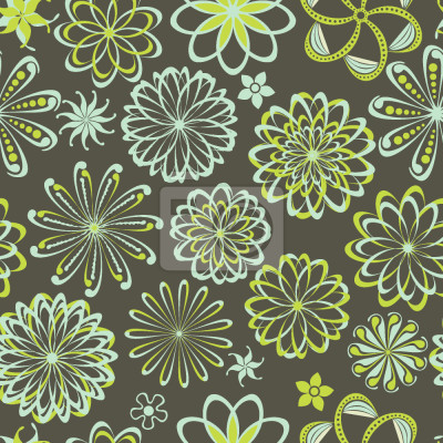 Tapete Blumen der Naturwissenschaften