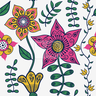 Tapete Blumen des Ostens