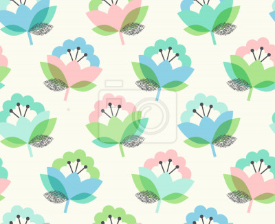 Tapete Blumen im Frühjahr