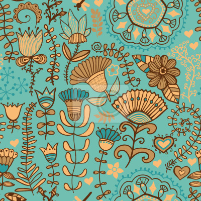 Tapete Blumen in Böhmen