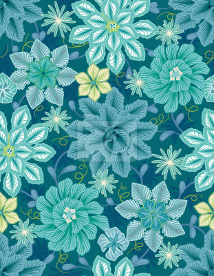 Tapete Blumen sagen Adieu