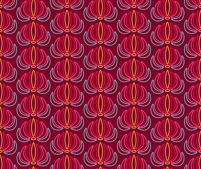 Tapete Blumenrosa Abstraktion