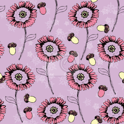 Tapete Boheme Fantasyflowers Lavender