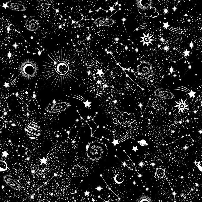 Tapete Bohemian Indian Mandala Druck. Vintage Henna Tattoo-Stil