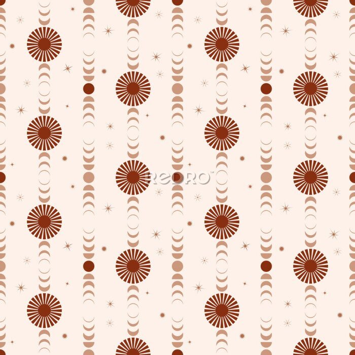 Tapete Boho Sonnenschmuck