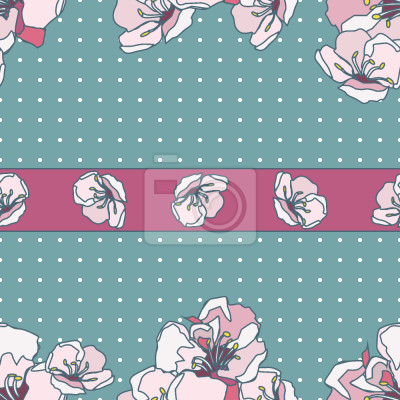 Tapete Bordure der Blüte