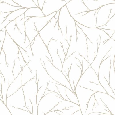 Tapete Branches of trees intertwine. Seamless pattern natural theme