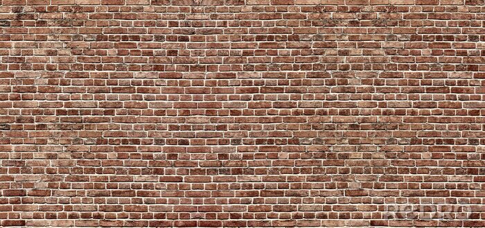 Tapete Braun-beige Backsteinmauer