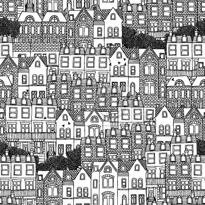 Tapete Britische Häuser