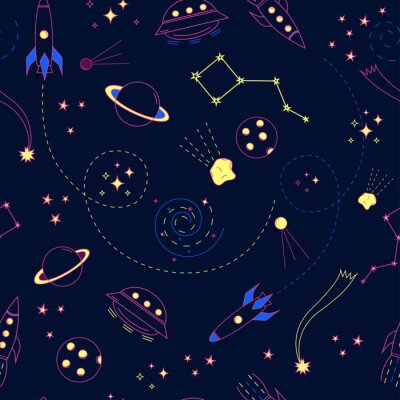 Tapete Brtight Raum nahtlose Muster