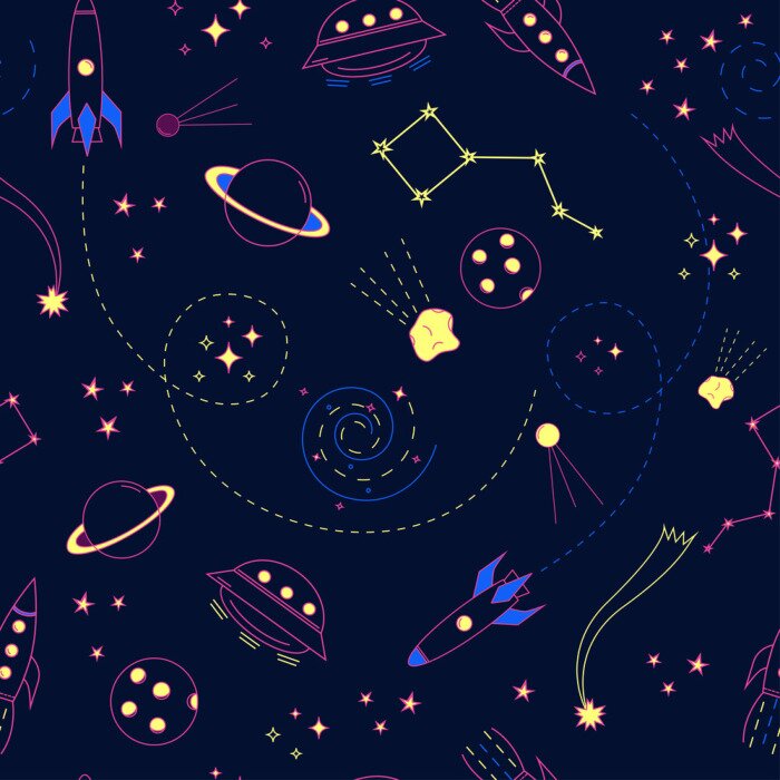 Tapete Brtight Raum nahtlose Muster