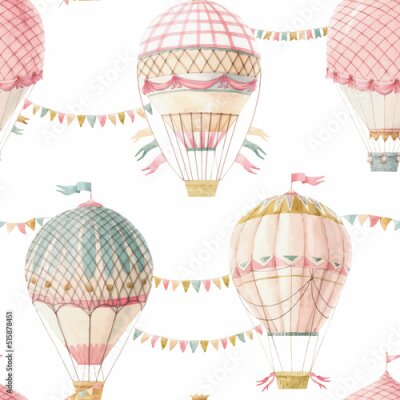Tapete Bunte dekorative Luftballons
