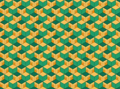 Tapete Bunte Demon Slayer-Textur