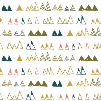 Tapete Bunte Gipfel märchenhafter Berge