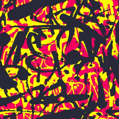 Tapete Bunte Straßengraffiti-Inschriften