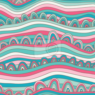 Tapete Bunte Wellen und Sand