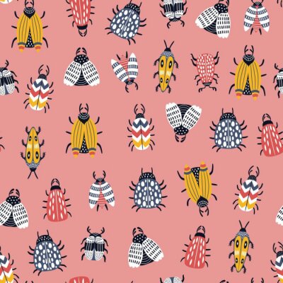 Tapete Bunte Würmer