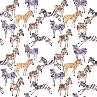 Tapete Bunte Zebrastreifen