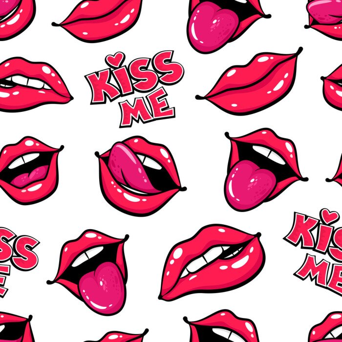 Tapete Bunter geometrischer Hintergrund im Pop-Art-Stil