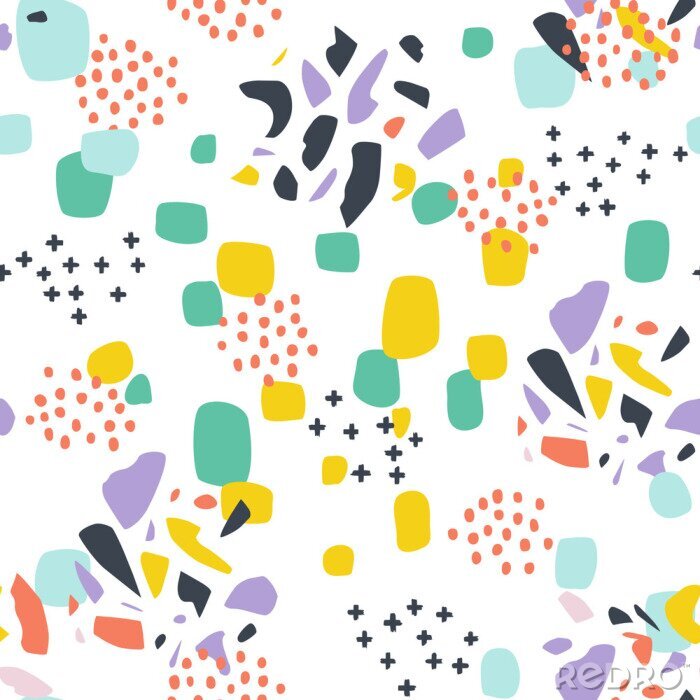 Tapete Buntes Vintage-Muster