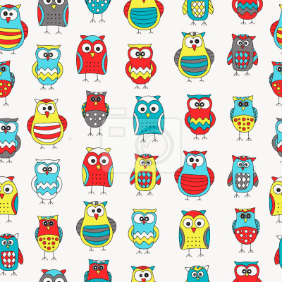 Tapete Cartoon Owl Freunde
