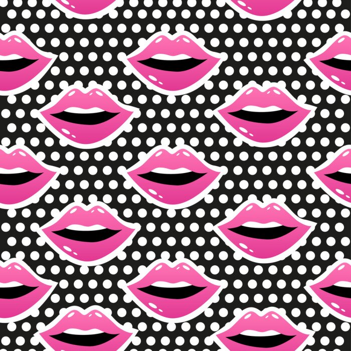 Tapete Cartoon-Taco auf rosa Hintergrund