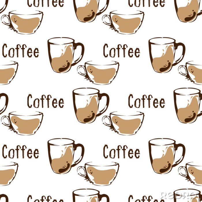 Tapete coffee pattern background graphic