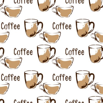 Tapete coffee pattern background graphic