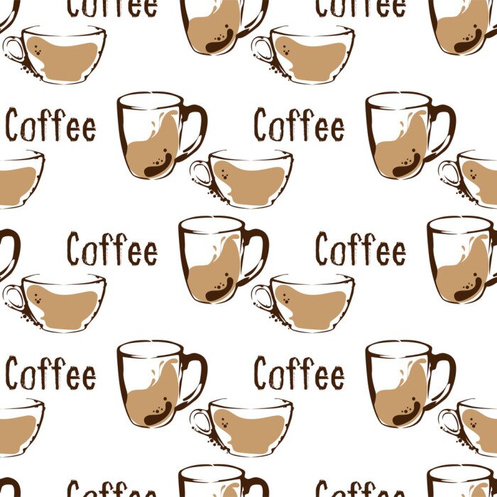 Tapete coffee pattern background graphic