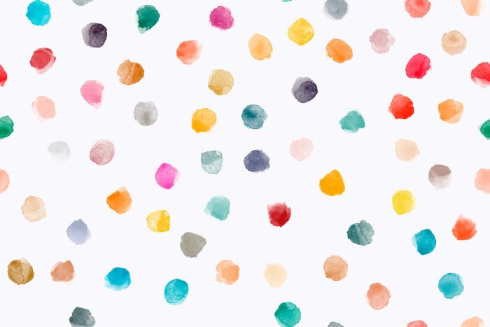 Tapete Color, abstract, diverse seamless pattern with colorful watercolor stains made in vector