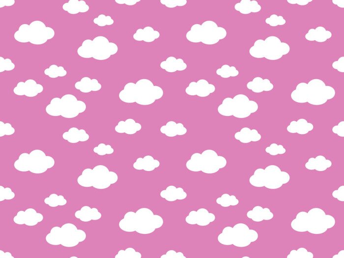 Tapete Cute Clouds Pattern. Endless Vector.