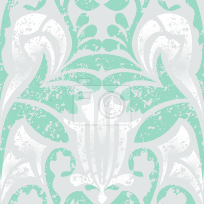 Tapete Damasko Grün