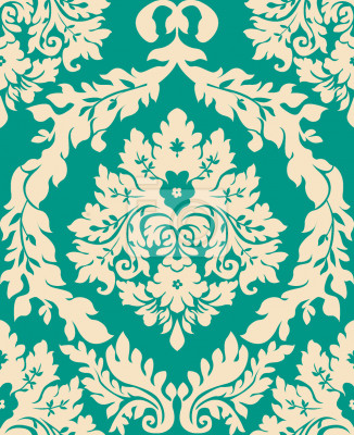 Tapete Damast Smaragd