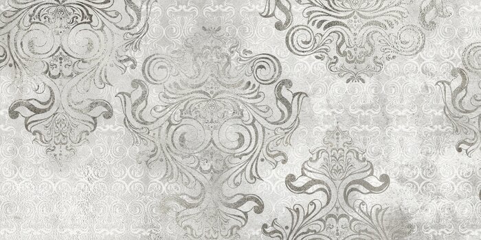 Tapete Dekorative Ornamente Muster in Grautönen