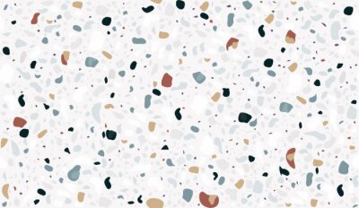 Tapete Dekorativer Stein – 3D-Terrazzo