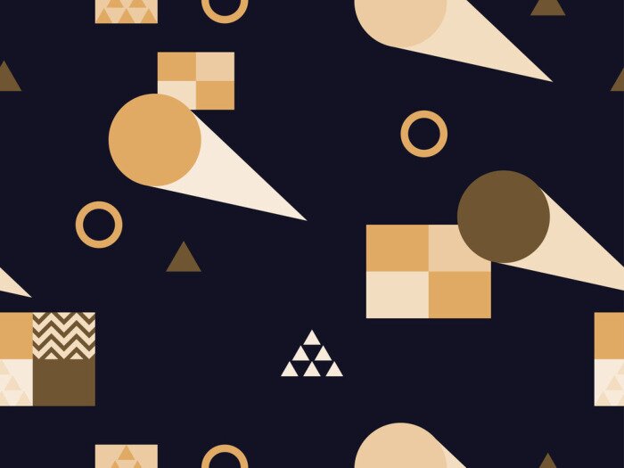 Tapete Dekoratives geometrisches Muster