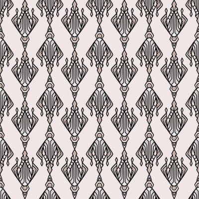 Tapete Dekoratives Motiv auf pastellfarbenem Hintergrund