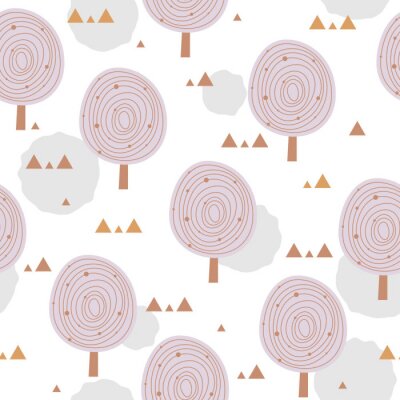 Tapete Dezente Bäume - für Kinder