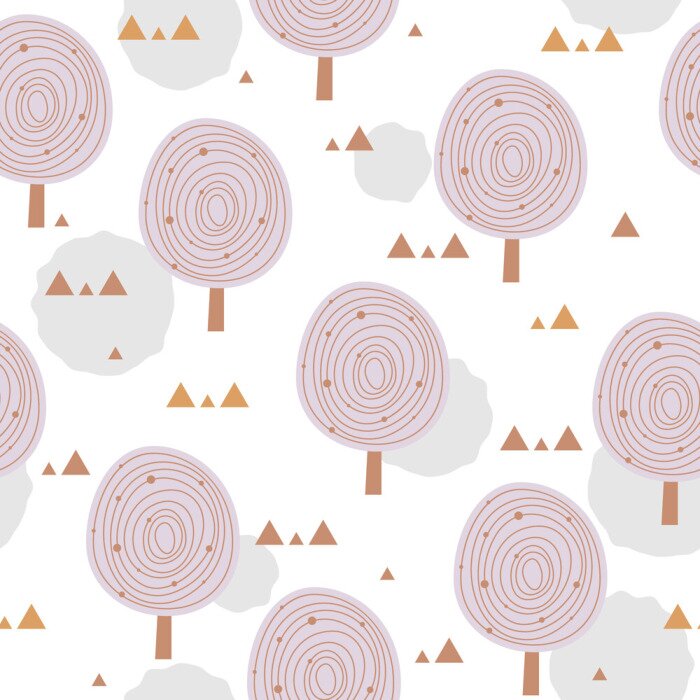 Tapete Dezente Bäume - für Kinder