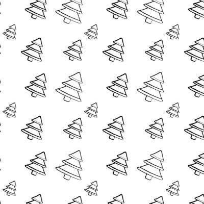 Tapete Dezente Weihnachtsbäume