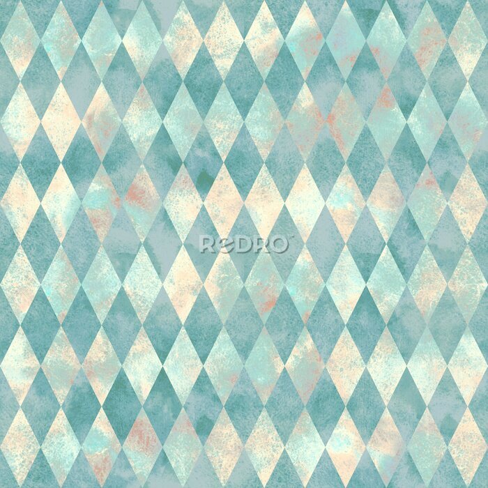 Tapete Diamanten in Pastellfarben