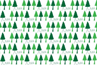 Tapete Dichter grüner Wald