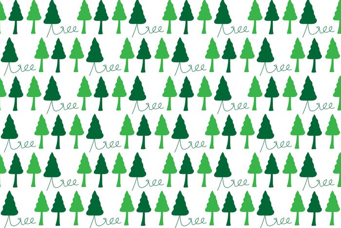 Tapete Dichter grüner Wald